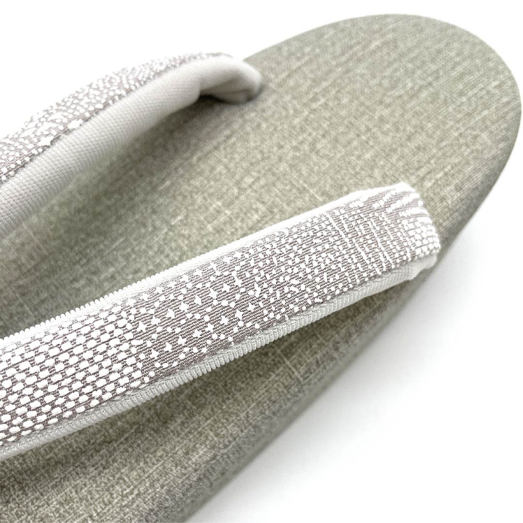 (New old stock) Sandals, synthetic leather, silk Inden, double-layered sole, casual, length 23cm, size M, grey, NEW rank, 1122001211222