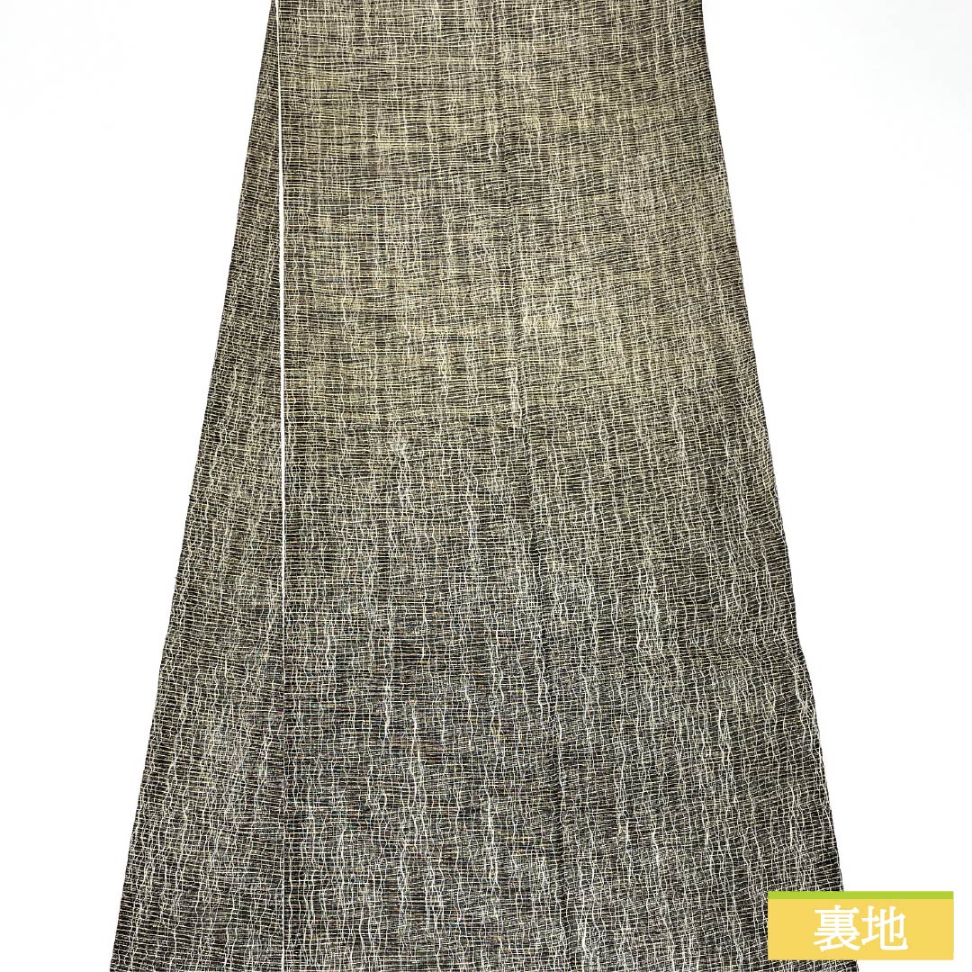 袋帯 正絹 乳白色色(にゅうはくしょくいろ) 蔦 葡萄 帯丈446cm Aランク ポイント柄 カジュアル 白系 1123012383311