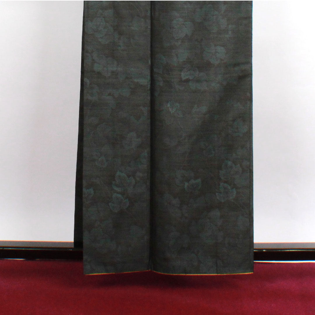 大島紬 身丈159.5cm 裄丈64cm 緯総絣 蔦模様 正絹 Aランク 袷 紺系 1116001823318