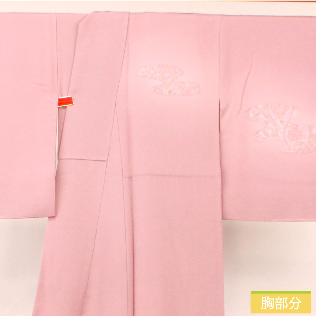 訪問着 正絹 袷 身丈156.5cm 裄丈65cm 御所染色 蘇州刺繡 汕頭刺繡 しつけ糸付き 未使用品 Sランク 紫系 1112003622320