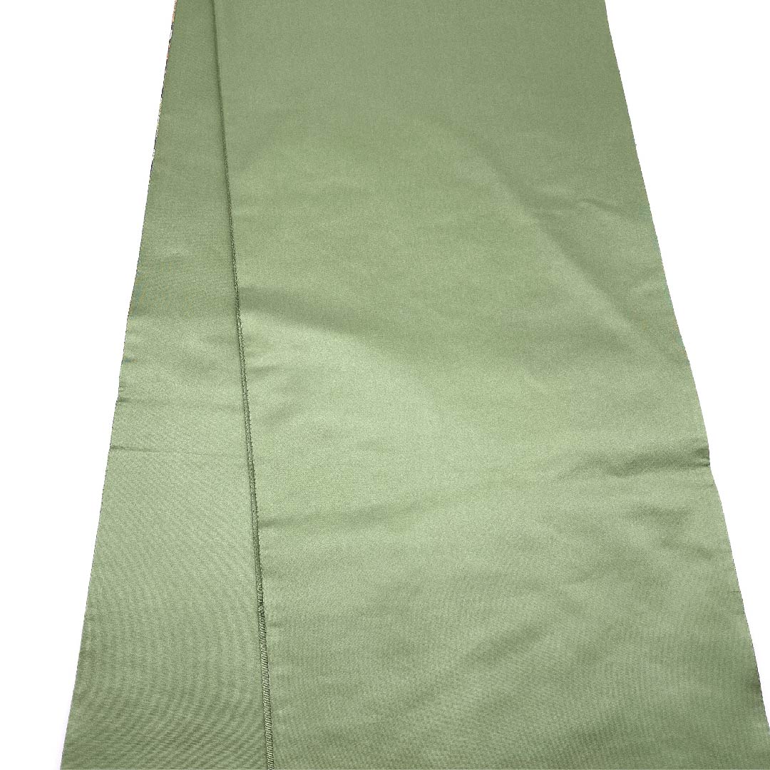 袋帯 山葵色(わさびいろ) 宝尽くし 花柄 高島織物 帯丈435cm 正絹 Sランク 六通 セミフォーマル 緑系 1123007162319