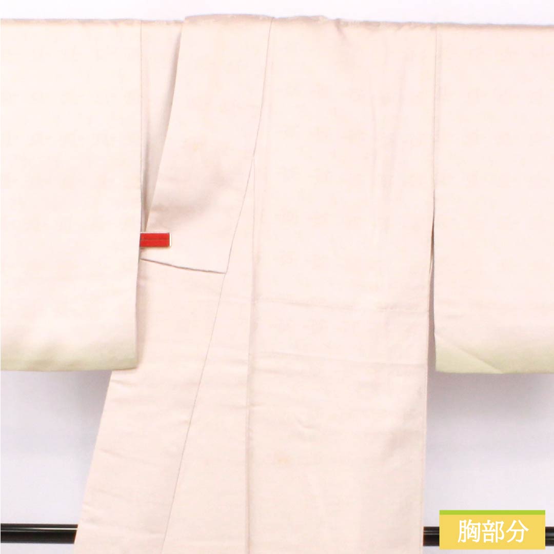 訪問着 正絹 Bランク 袷 身丈160cm 裄丈63cm 蒼白色(そうはくしょく) 半衿付き いろは歌 三越 作家物 ピンク系 1112006954413