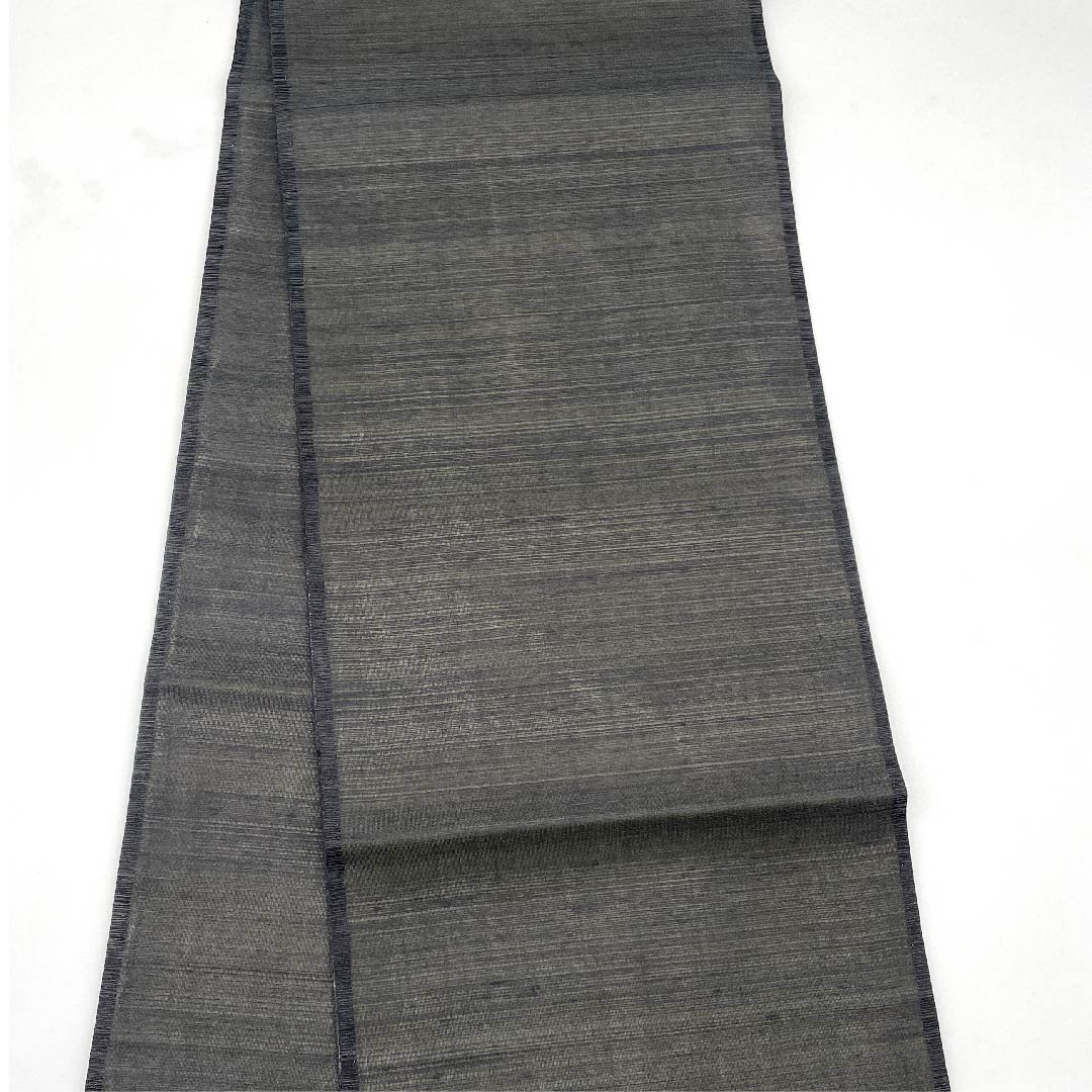 Fukuro Obi, Summer Obi, Black, Floral Pattern, Summer, Obi Length 456cm, Pure Silk, S Rank, Point Pattern, Casual, Black, 1123008512410