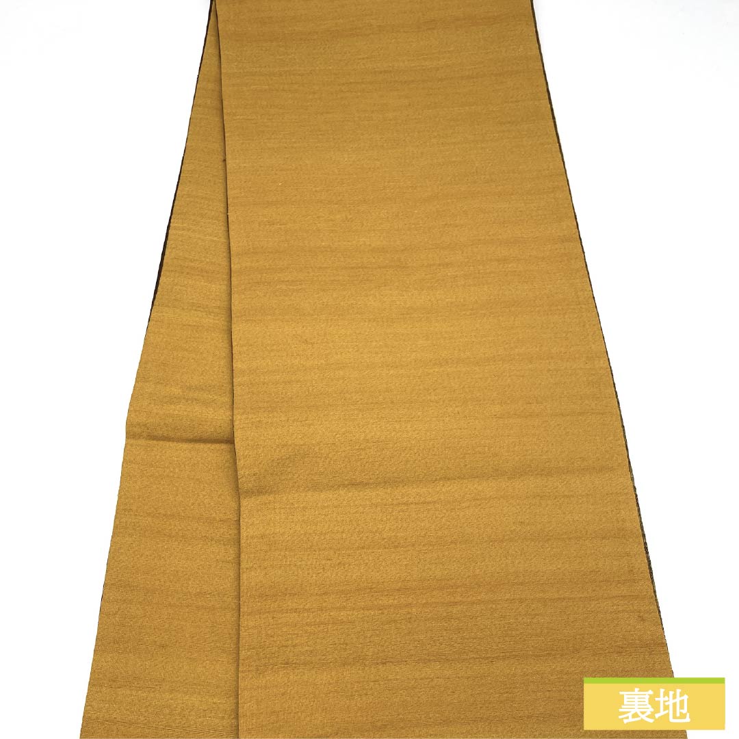 袋帯 正絹 縞模様 櫛織 帯丈456cm Sランク 全通 カジュアル グラデーション系 1123013162499