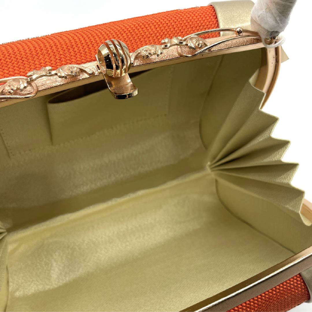 (新古品)和装バッグ フォーマル NEWランク 五嶋紐 朱系 113900097116