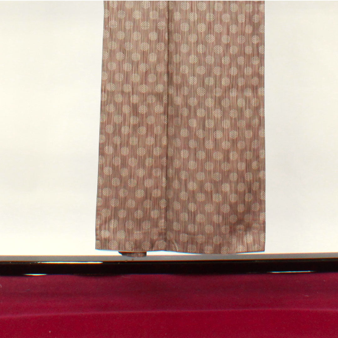 紬 身丈151.5cm 裄丈62cm 洗える着物 水玉模様 ポリ Sランク 袷 グラデ 1116002272299