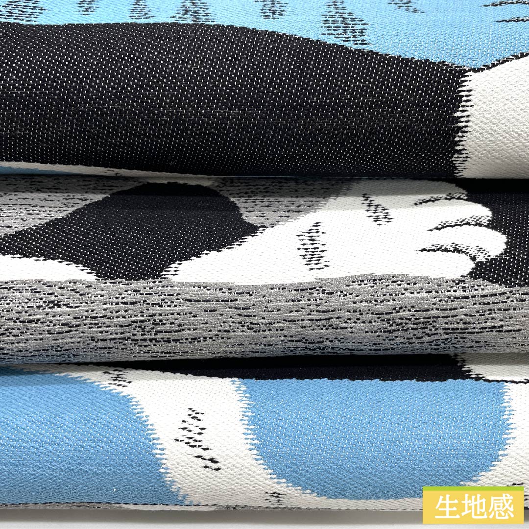 半幅帯 灰色(はいいろ) 動物柄 猫 リバーシブル 長尺 綿入り 帯丈445cm 正絹 グレー系 NEWランク 1125000761922