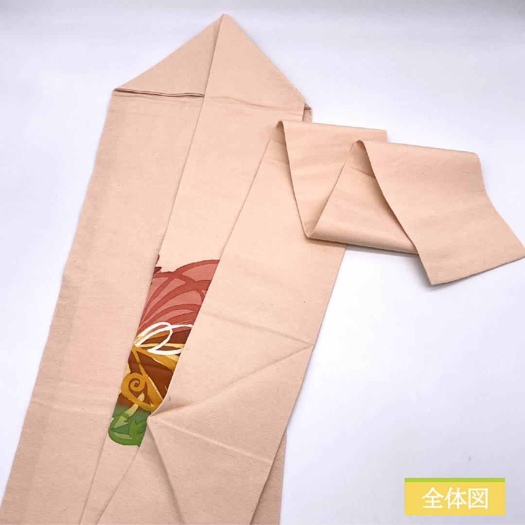 名古屋帯 乙女色(おとめいろ) 染め帯 抽象模様 帯丈328cm 正絹 Sランク ポイント柄 カジュアル ピンク系 1124007192313 名古屋仕立て