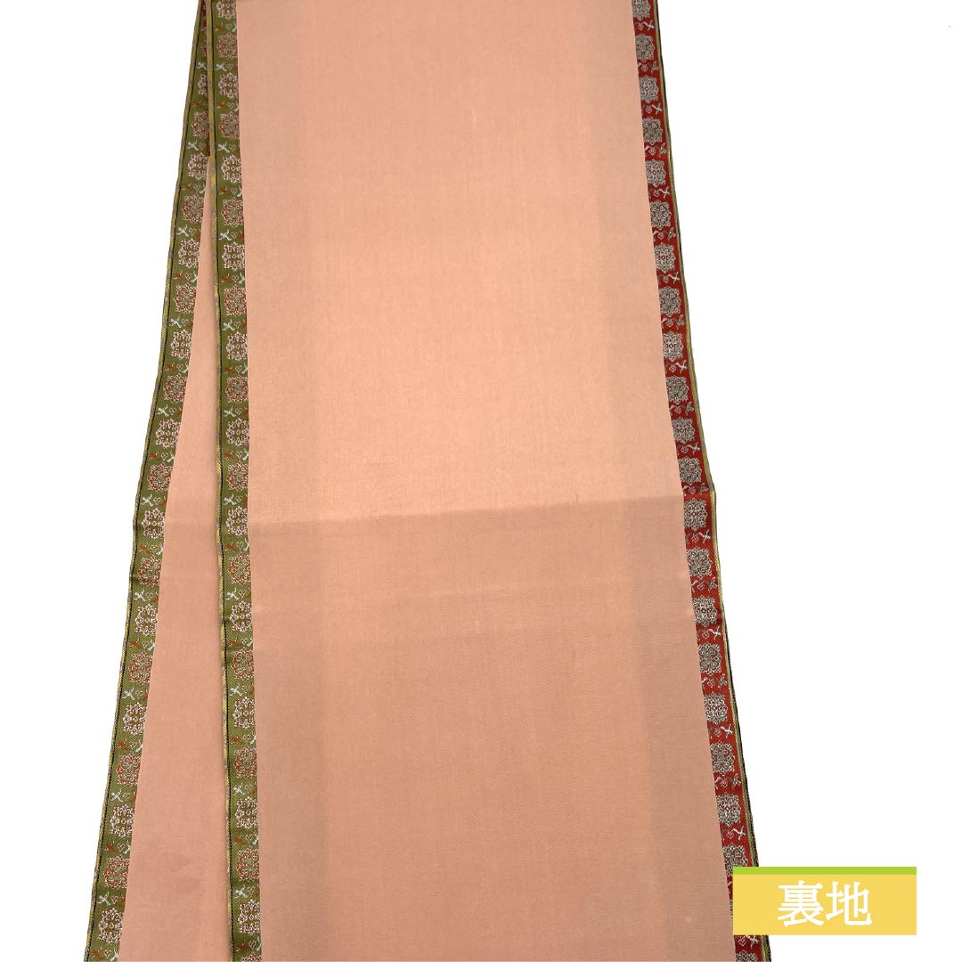 Nagoya obi, pure silk, Tatsumura Art Textiles, Karahana double bird long spotted brocade pattern, obi length 350cm, S rank, full length, semi-formal, gradation style, 1124007142399, open tailoring