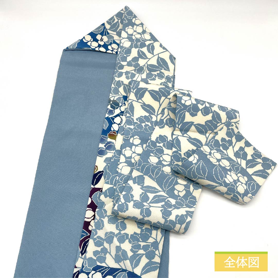 Nagoya obi, off-white, Kyoto Bingata, by artist Kuriyama Yoshisaburo, obi length 373cm, pure silk, S rank, point pattern, casual, white, 1124007072311, Nagoya style