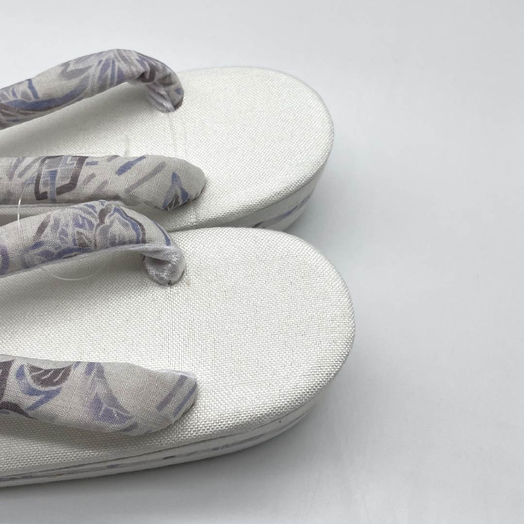 (新品)草履 亜麻 NEWランク 夏草履 亜麻草履 日本製 夏用 長さ24cm Lサイズ 白系 1122001681411