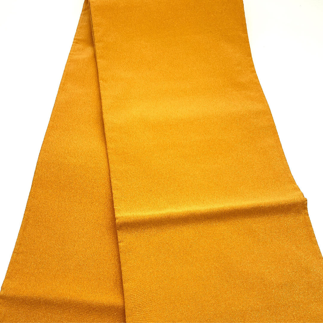 袋帯 小麦色(こむぎいろ) 綴れ地 慶長霞紋 帯丈438cm 正絹 Aランク ポイント柄 フォーマル 朱系 1123005083316