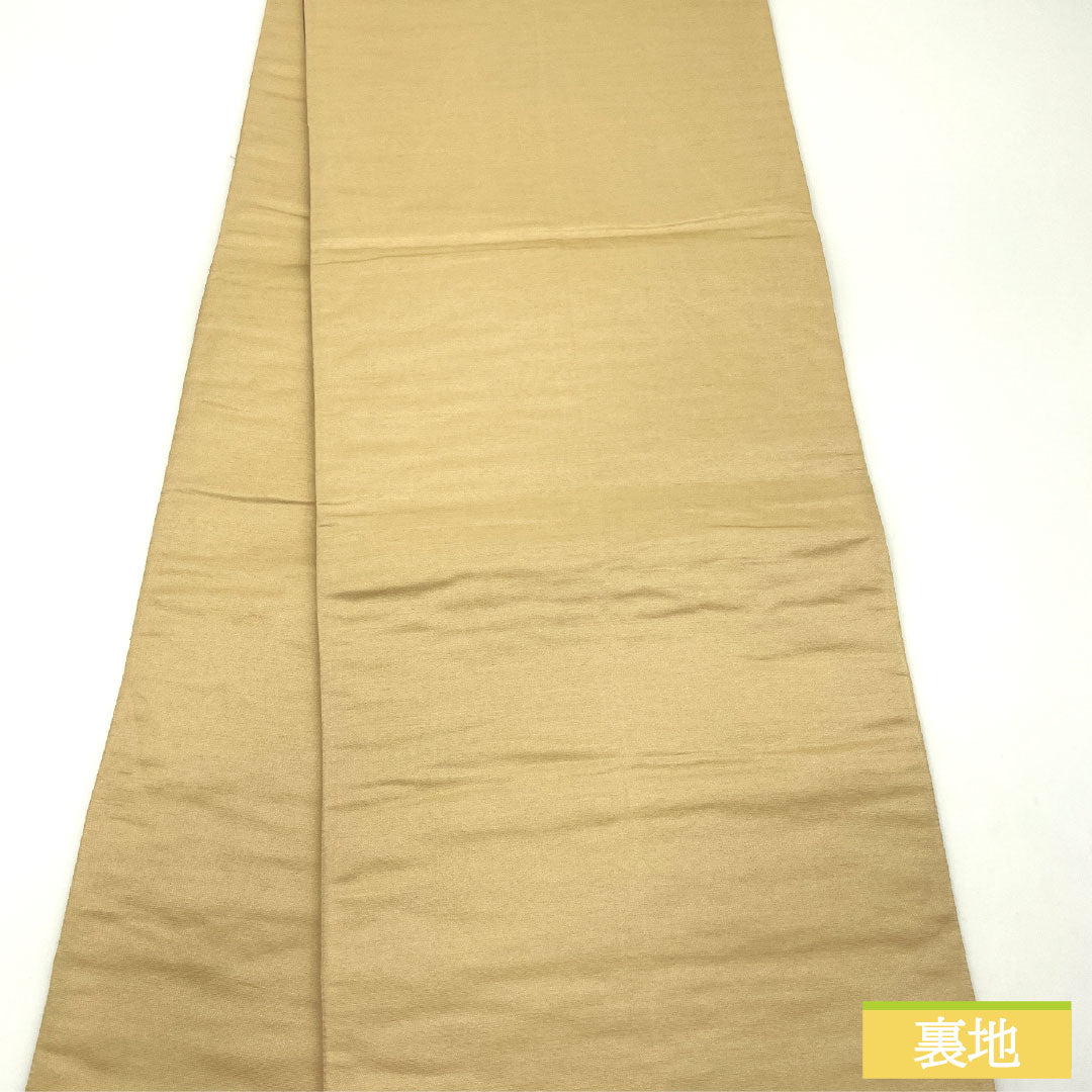 袋帯 正絹 Aランク 西陣織 鳳凰 吉祥文様 帯丈420cm 六通 フォーマル 金系 1123017243321