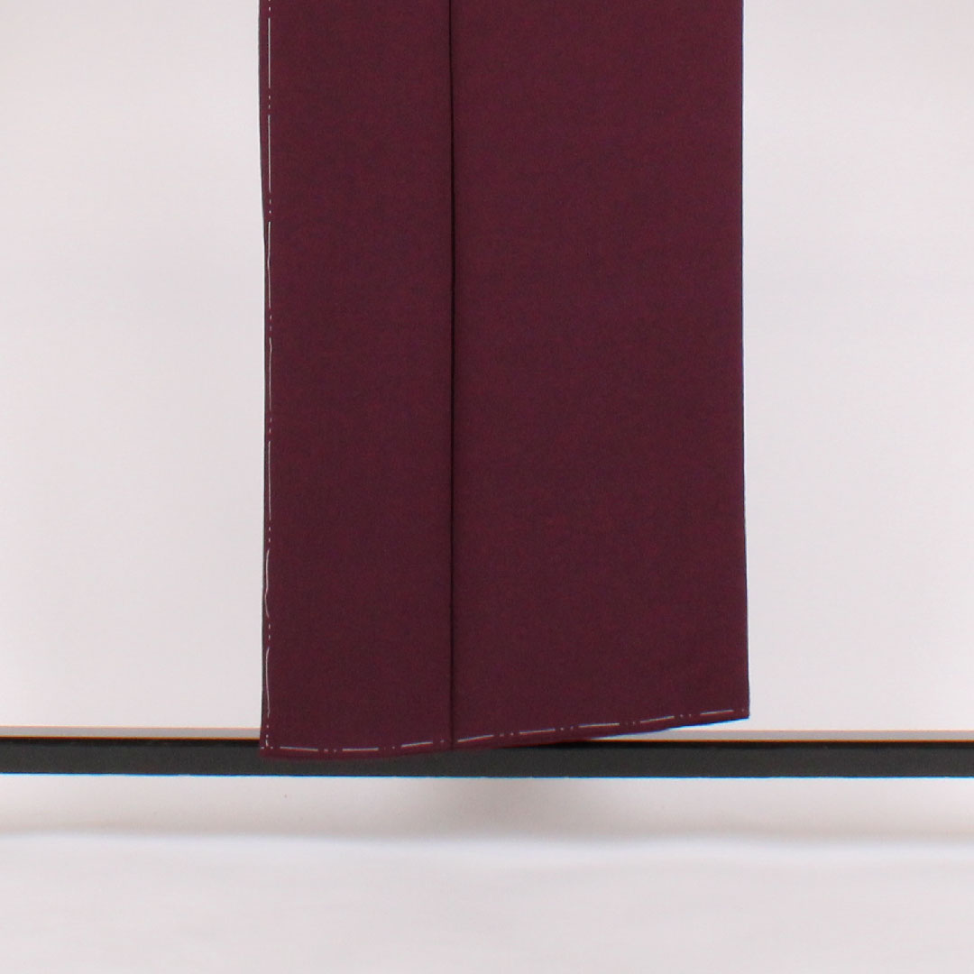 色無地 身丈153.5cm 裄丈63cm 袷 正絹 Aランク 紫系 1114000033120