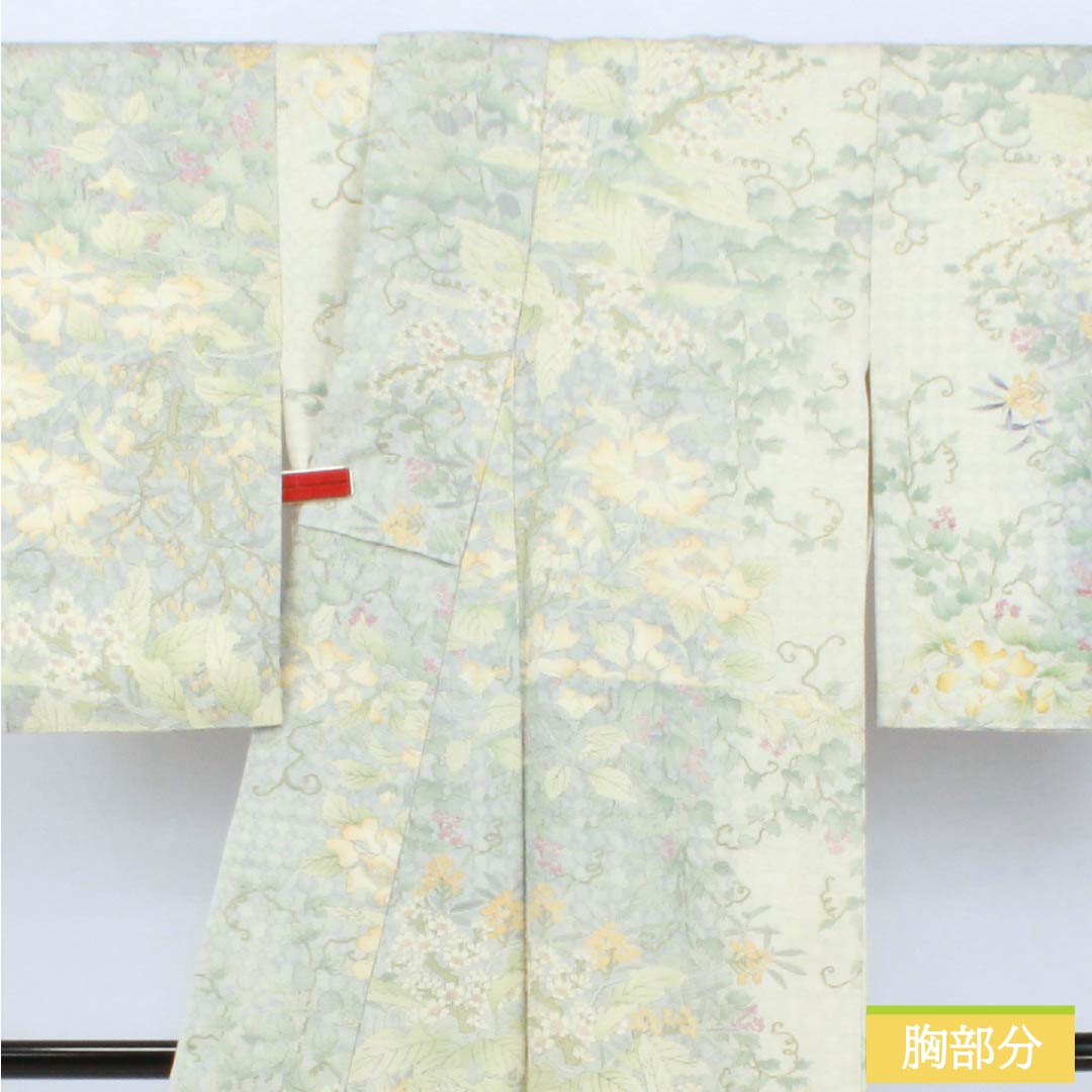 訪問着 正絹 Aランク 袷 身丈155.5cm 裄丈64.5cm 総花 グラデーション系 1112006143399