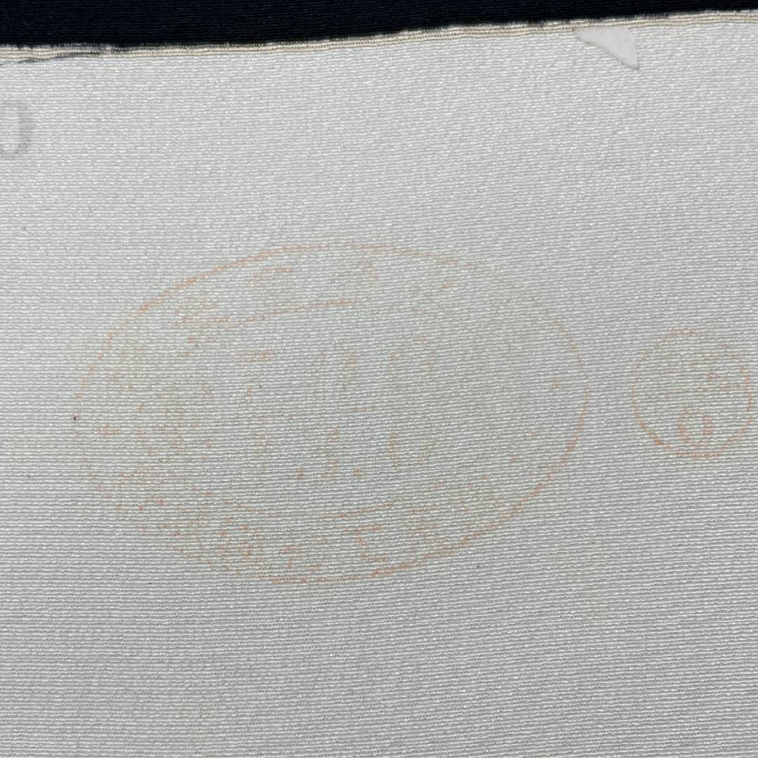 反物 小紋 正絹 黒色(くろいろ) 丹後ちりめん 糸菊 花柄 NEWランク 黒系 1130001021910