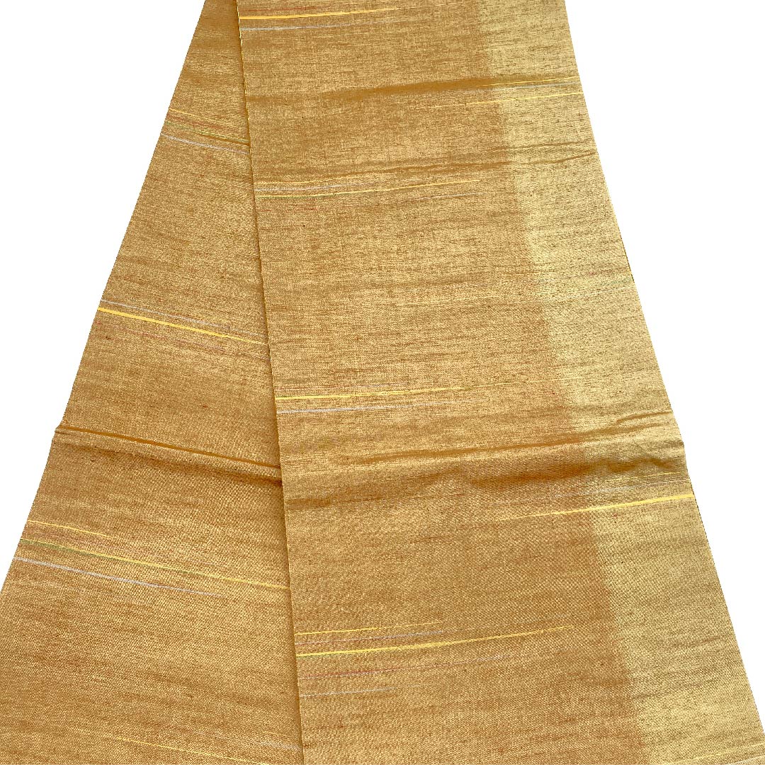 袋帯 花織 横段グラデーション 帯丈438cm 正絹 Sランク 全通 カジュアル グラデーション系 1123002732399