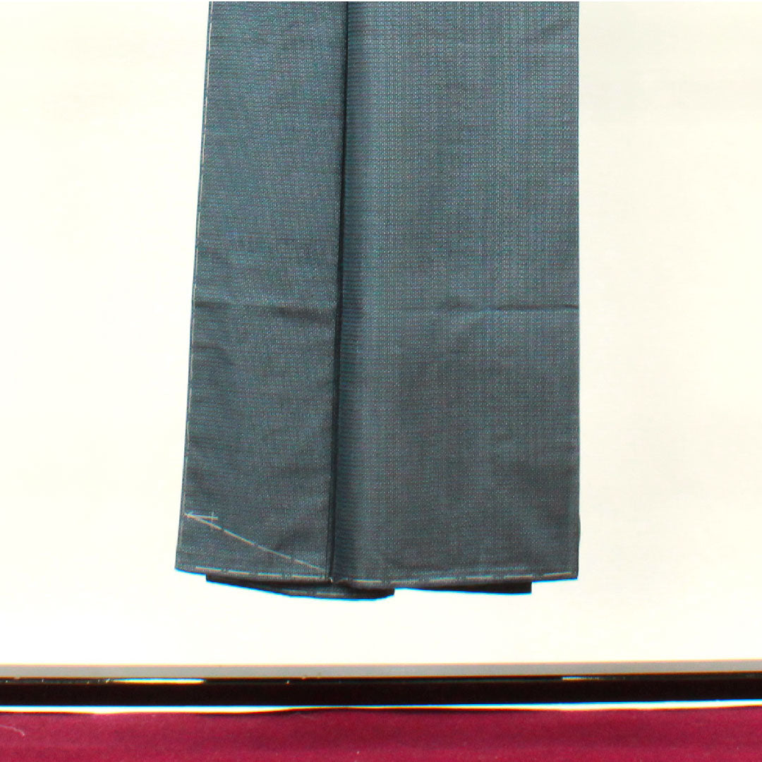 男物 身丈142.5cm 裄丈66.5cm 大島紬 アンサンブル 経緯絣 正絹 Sランク 袷 紺系 1119000482418