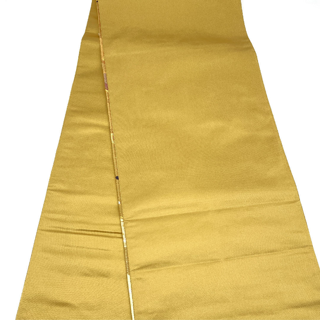 袋帯 時代人物風景 引箔 帯丈436cm 正絹 Sランク 六通 フォーマル 金系 1123005102321