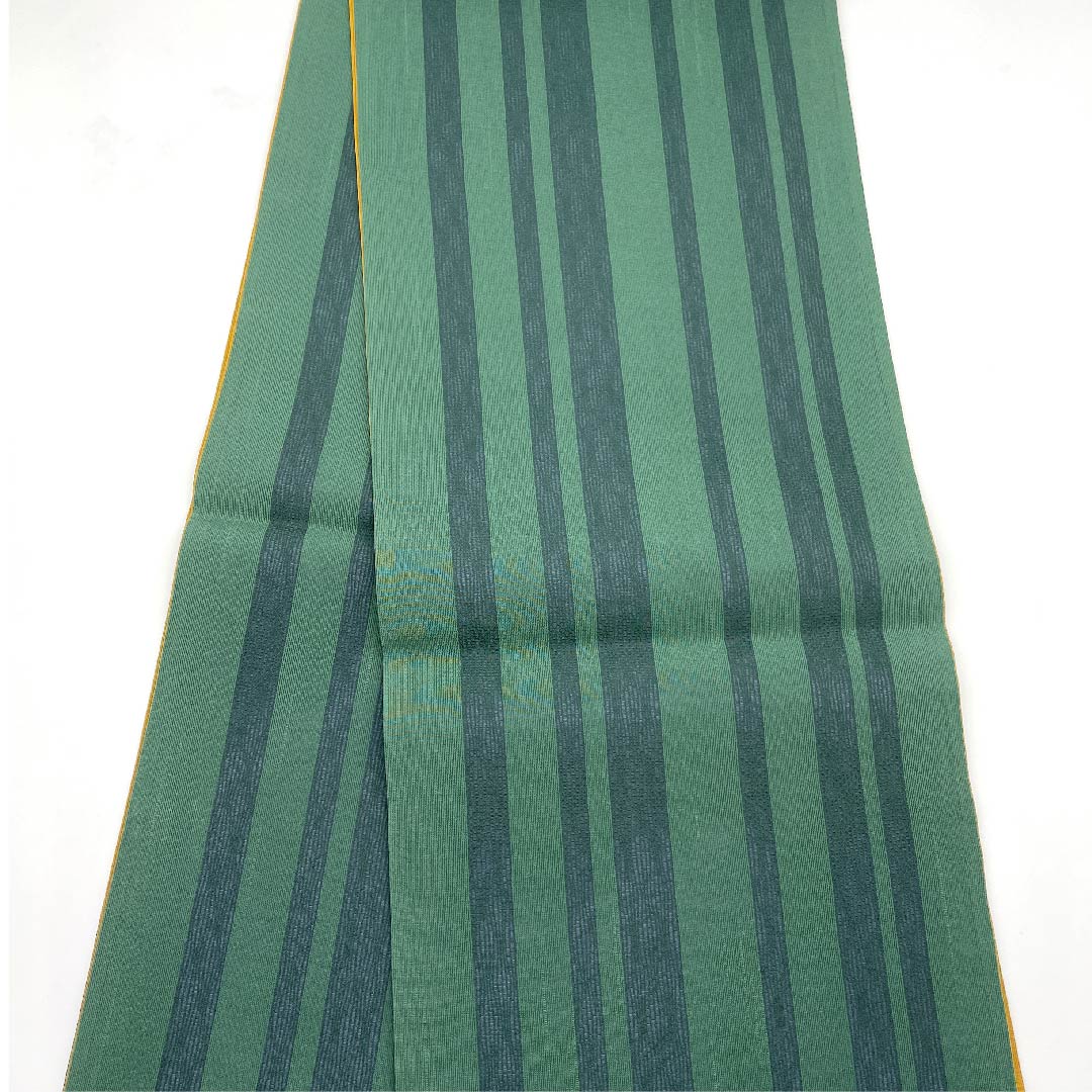 袋帯 狐色(きつねいろ) 夏帯 すすき 花模様 夏物 帯丈438cm 正絹 Sランク 全通 カジュアル 黄系 1123007732323