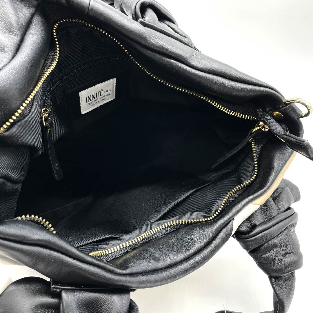 (新古品) 洋装バッグ 牛革 Sランク 新古品 牛革 2WAY 黒系 119700025210