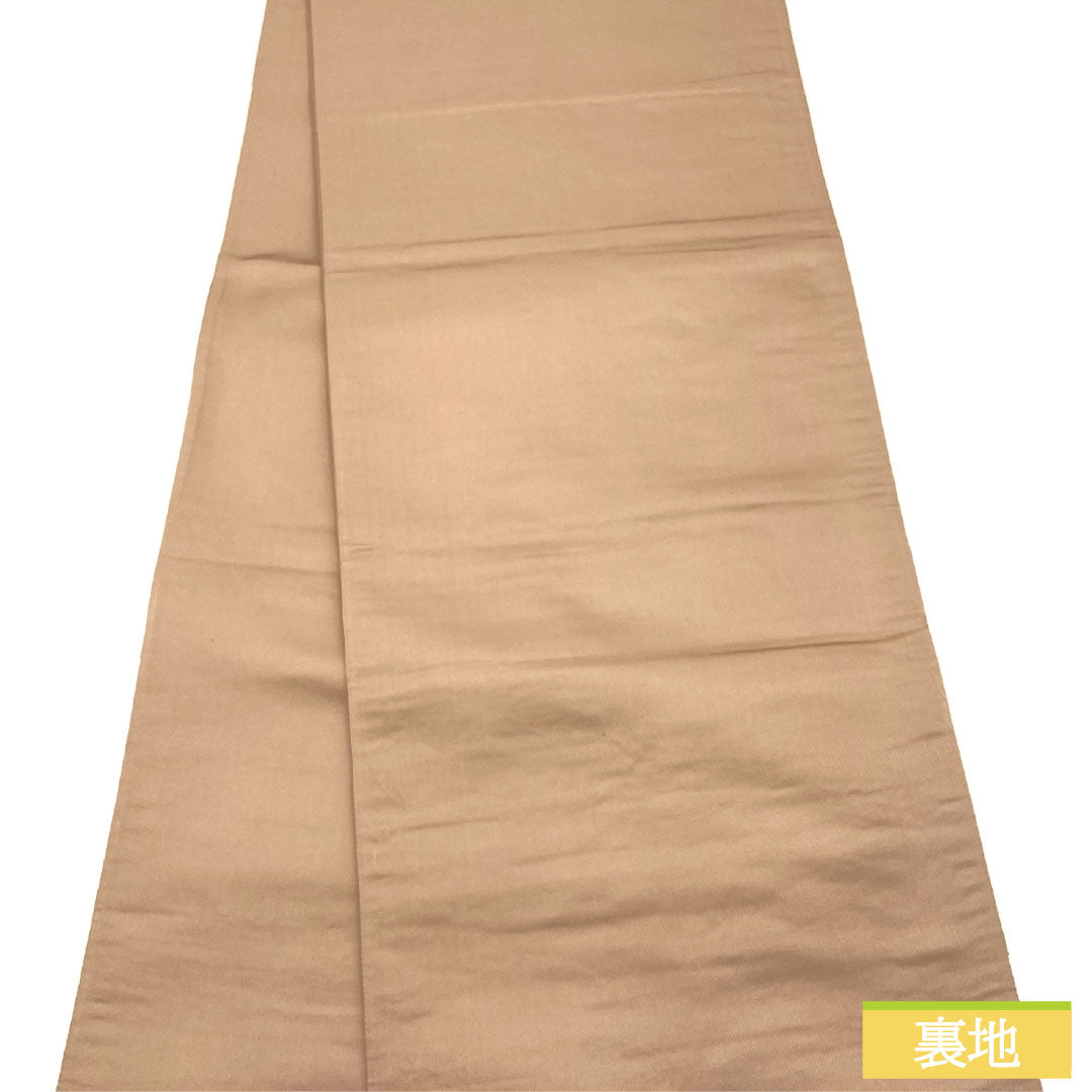 袋帯 正絹 Sランク 西陣織 吉祥文様 帯丈440cm 六通 フォーマル 金系 1123016182321