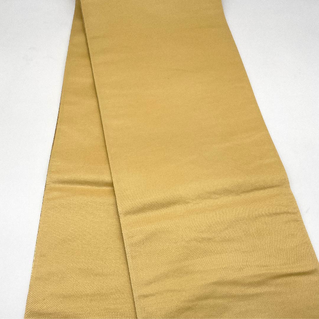 袋帯 金色 梅 紅葉 扇面 帯丈432cm 正絹 Aランク 六通 フォーマル 金系 1123005573321