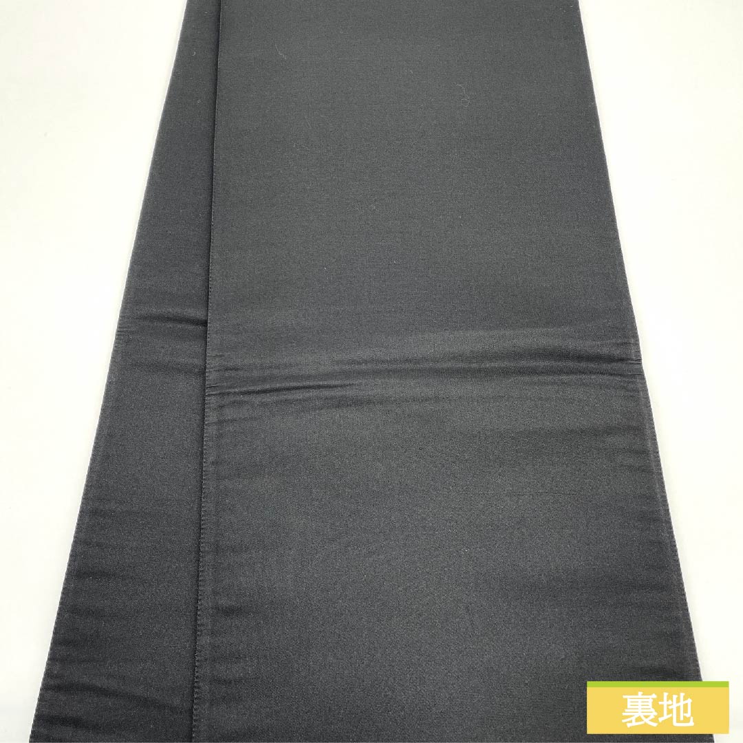 (未仕立)袋帯 正絹 黒色(くろいろ) 住宅街 花火 帯丈460cm Sランク ポイント柄 セミフォーマル 黒系 1123012202410