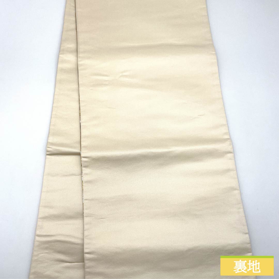 袋帯 正絹 Sランク 波紋様 留袖用 帯丈436cm 六通 フォーマル 銀系 1123015972322