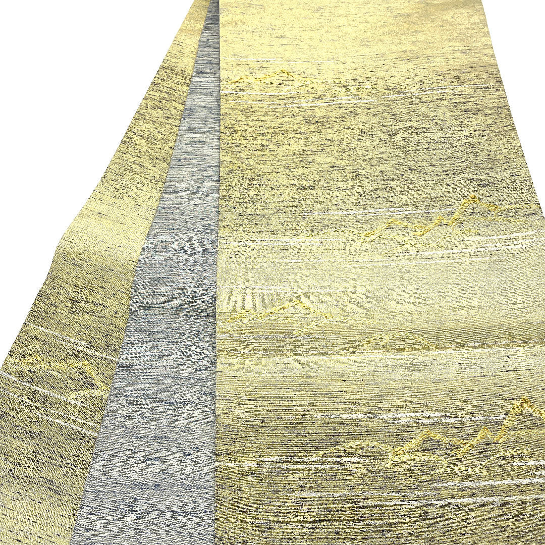 袋帯 ねん金糸 近藤悠三 帯丈438cm 正絹 Sランク 六通 フォーマル 金系 1123004622321