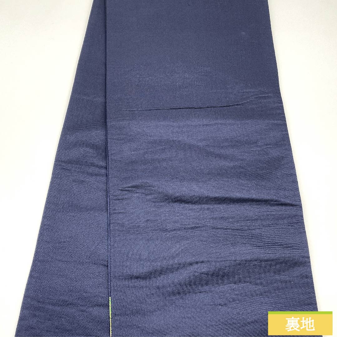 袋帯 常盤色(ときわいろ) 流水 葉模様 帯丈420cm 正絹 Sランク 六通 フォーマル グラデーション系 1123009992399