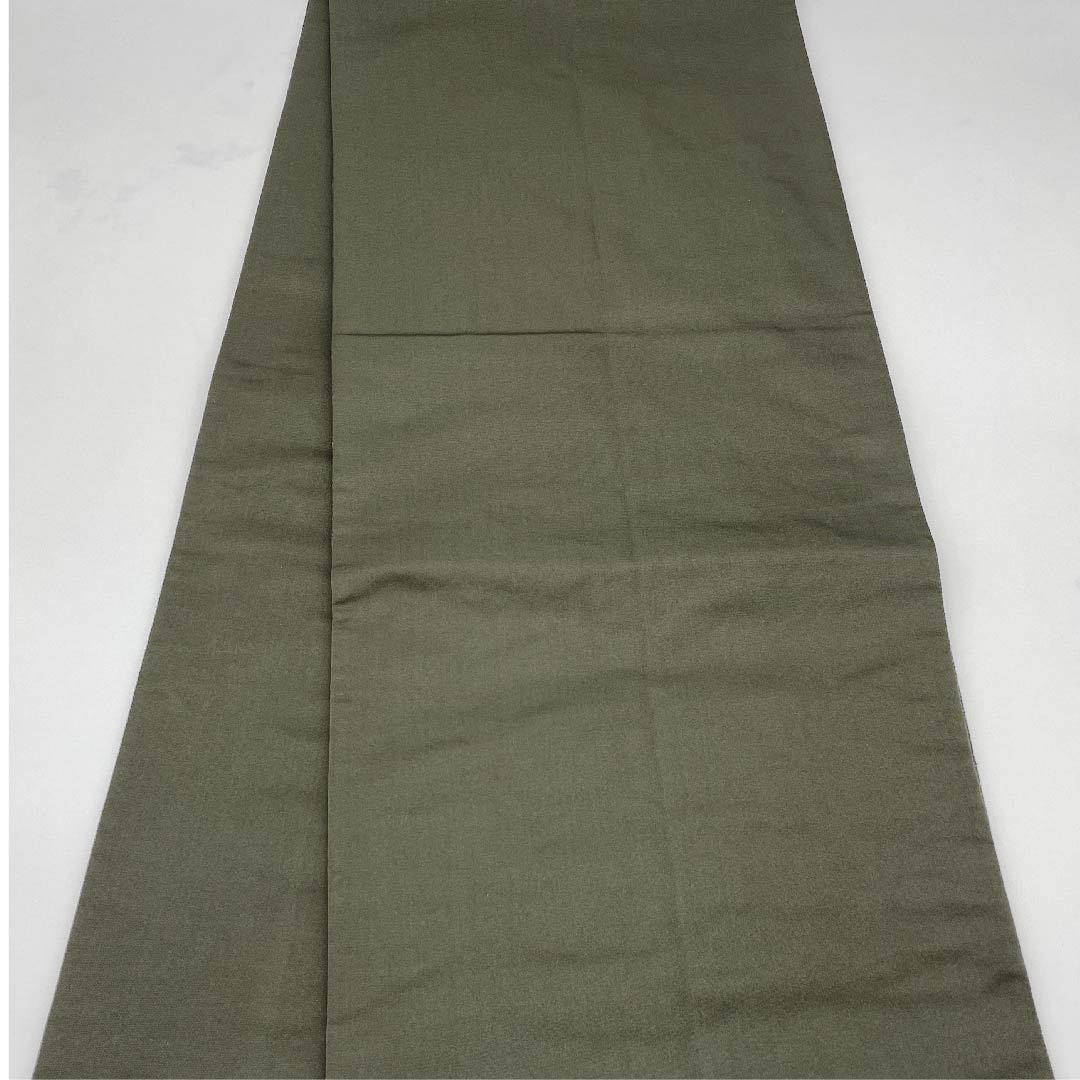 Fukuro Obi Black Oak Color (Kuro Tsurubamiiro) Tachiwaku Seigaiha Tortoise Shell Shirayaen Oba Obi Length 440cm Pure Silk A Rank Six-way Formal Green 1123008953319