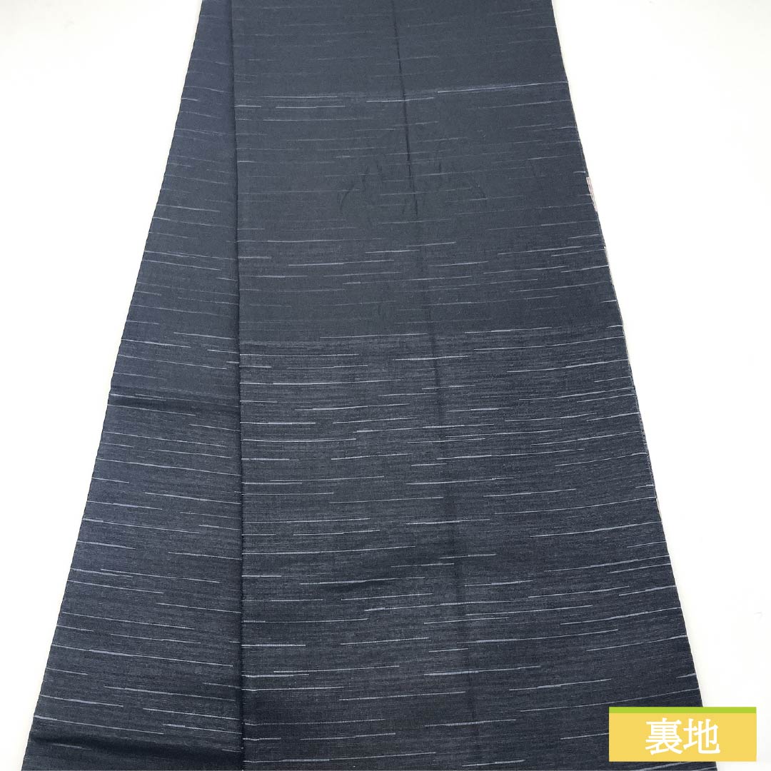 袋帯 正絹 桜 市松 帯丈436cm Sランク 六通 セミフォーマル 黒系 1123014452310