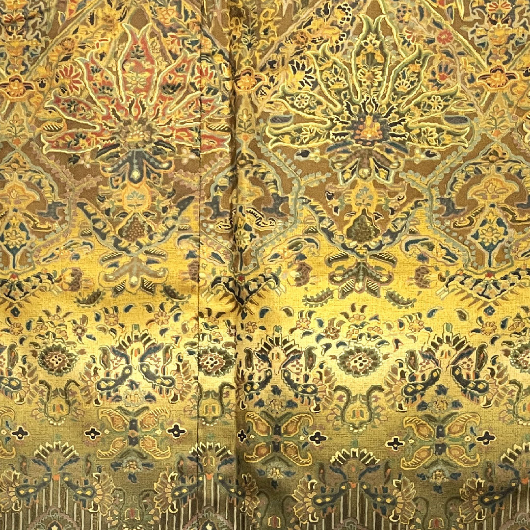 Homongi (formal kimono) Length 151.5cm Sleeve length 62.5cm Agarwood brown Tsumugi fabric Sarasa pattern Pure silk S rank Brown 1112001972214