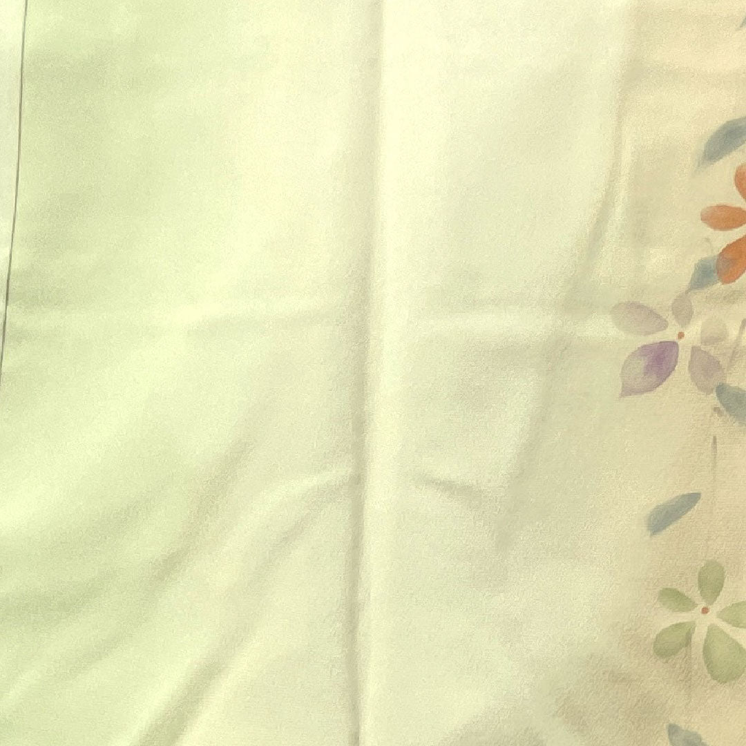 長襦袢 正絹 身丈124cm 裄丈60.5cm 袷 花模様 ボカシ染 Sランク グラデーション系 1129000342199