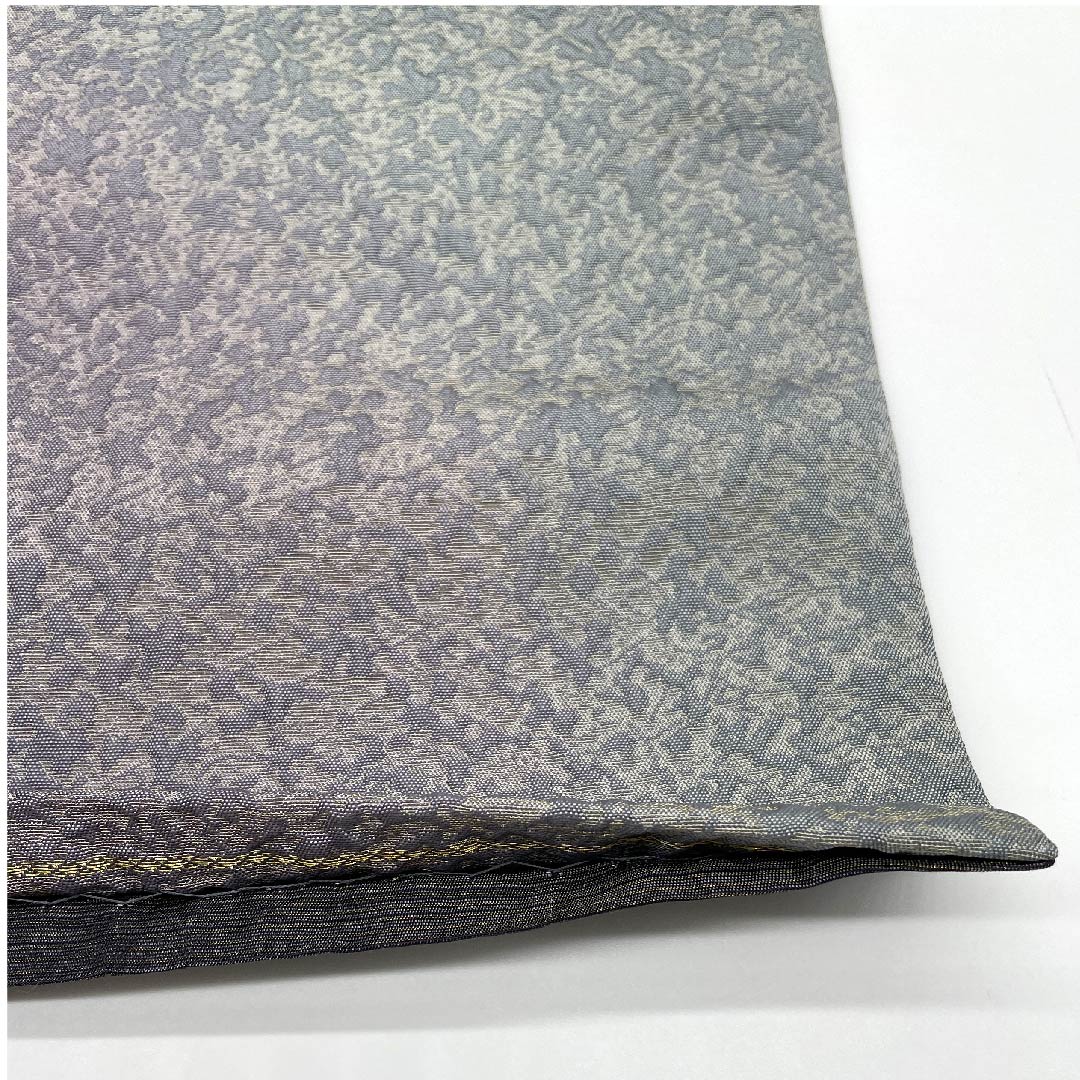 袋帯 螺鈿 幾何学模様 帯丈436cm 正絹 Sランク ポイント柄 カジュアル グラデーション系 1123007112399