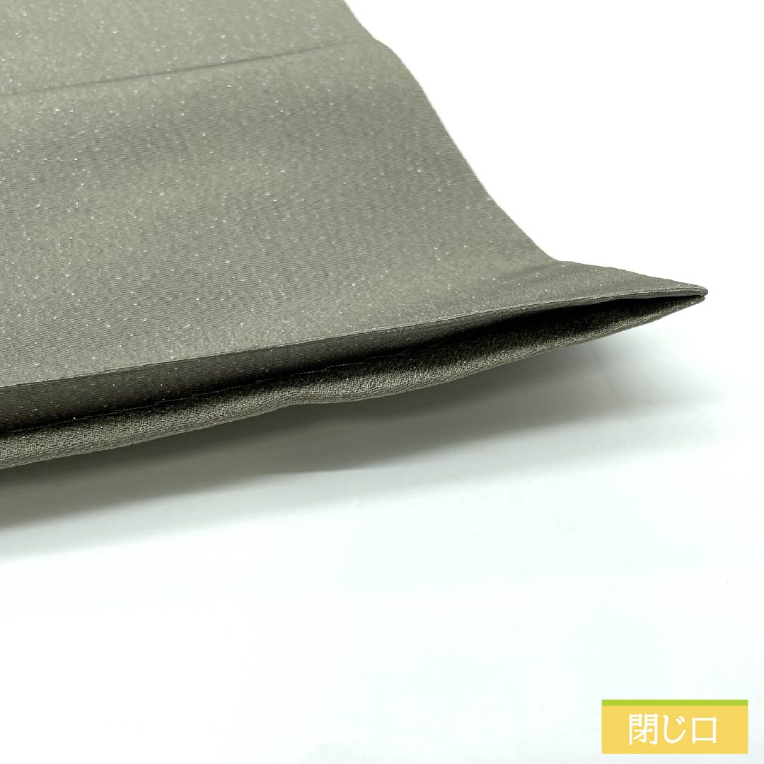 袋帯 正絹 利休鼠色(りきゅうねずみいろ) 染め帯 辻ヶ花 帯丈460cm Sランク ポイント柄 セミフォーマル グレー系 1123014972422