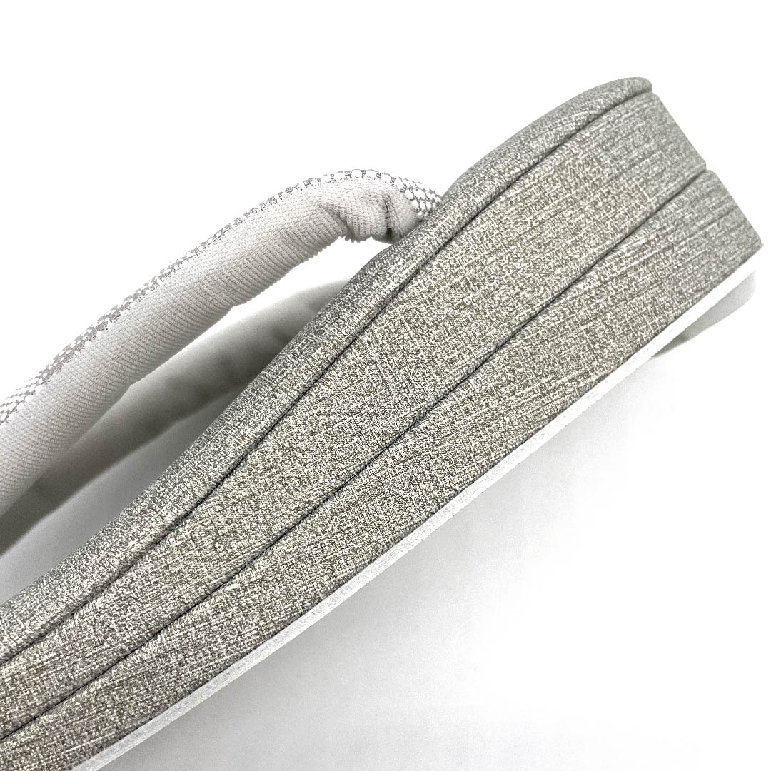 (New old stock) Sandals, synthetic leather, silk Inden, double-layered sole, casual, length 23cm, size M, grey, NEW rank, 1122001211222