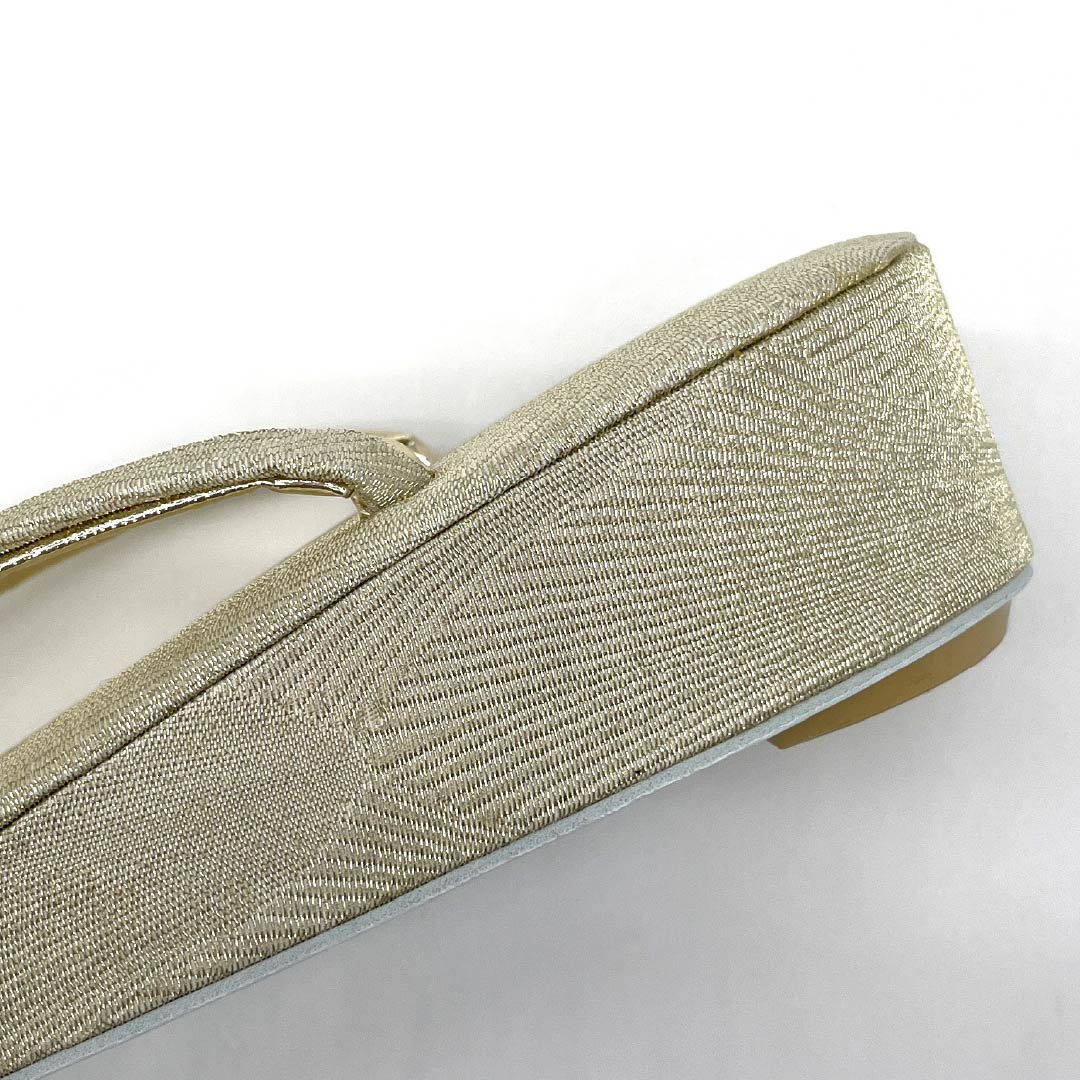 Sandals, Obi Fabric, Grade A, Formal, Formal Kimono, Length 23cm, Size M, Gold, 1122001303321