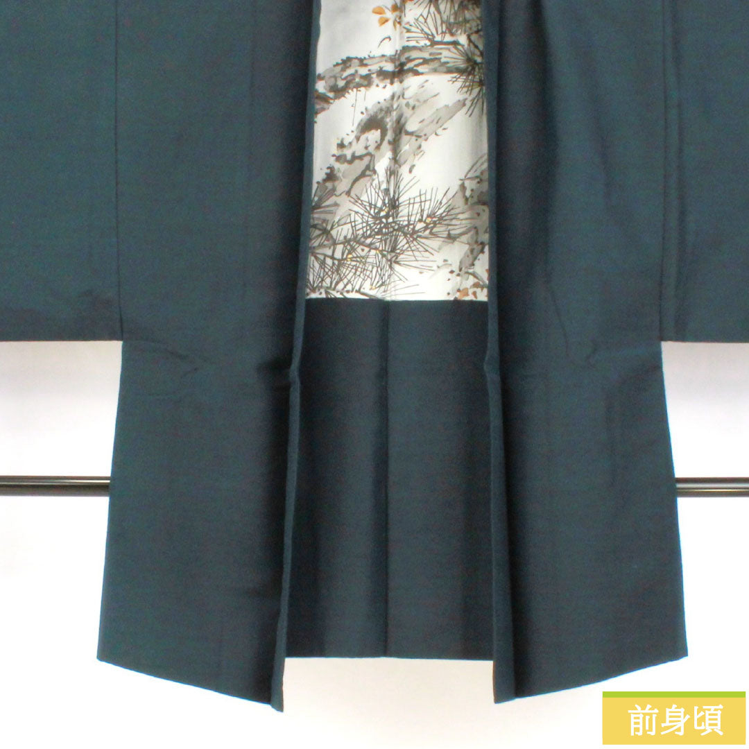 男物 ウール Aランク 身丈90cm 裄丈69.5cm 鉄紺色(てつこんいろ) 紺系 1119001653118