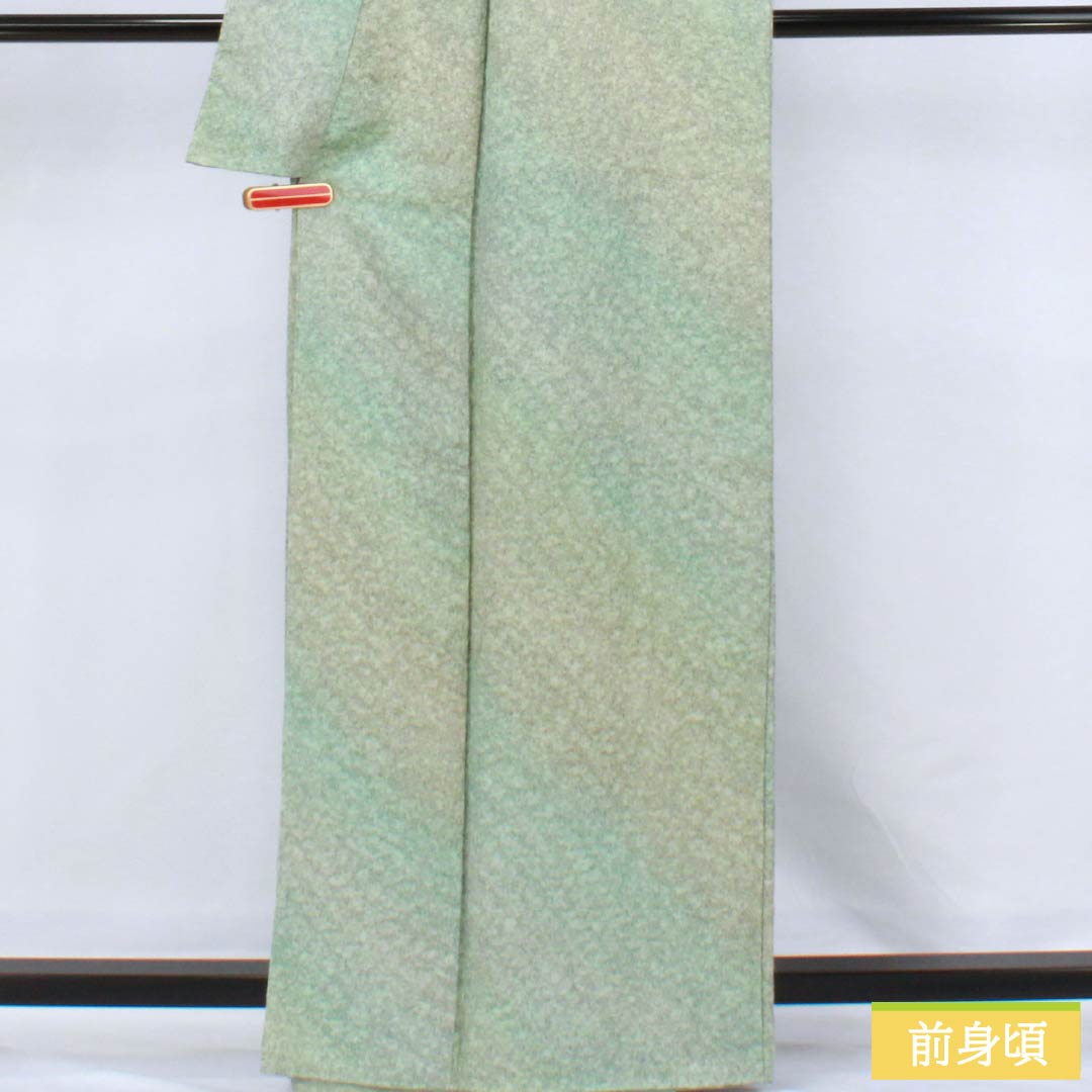 小紋 正絹 Sランク 身丈163cm 裄丈68cm 袷 ぼかし染 しつけ糸付き グラデーション系 1115006442499