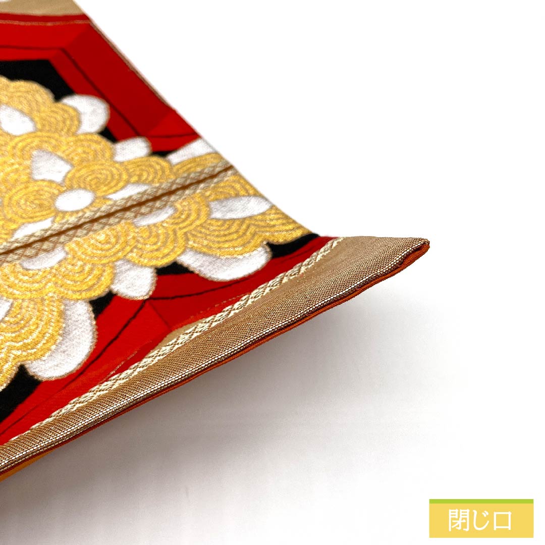 袋帯 正絹 金色(きんいろ) 亀甲 華文 帯丈412cm Sランク 六通 フォーマル 金系 1123011932321