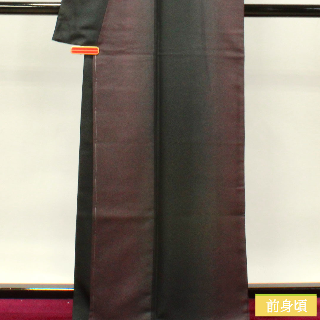 小紋 ポリエステル 身丈167.5cm 裄丈66cm 袷 HANAEMORI 洗える着物 ボカシ染 しつけ糸付き 未使用品 Sランク グラデーション系 1115003932599