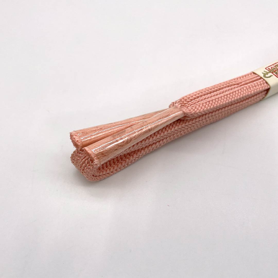(新古品) 帯締め・帯揚げセット 正絹 NEWランク 東雲色(しののめいろ) 絞り 長さ約161cm 幅約1.5cm カジュアル ピンク系 1141000291313