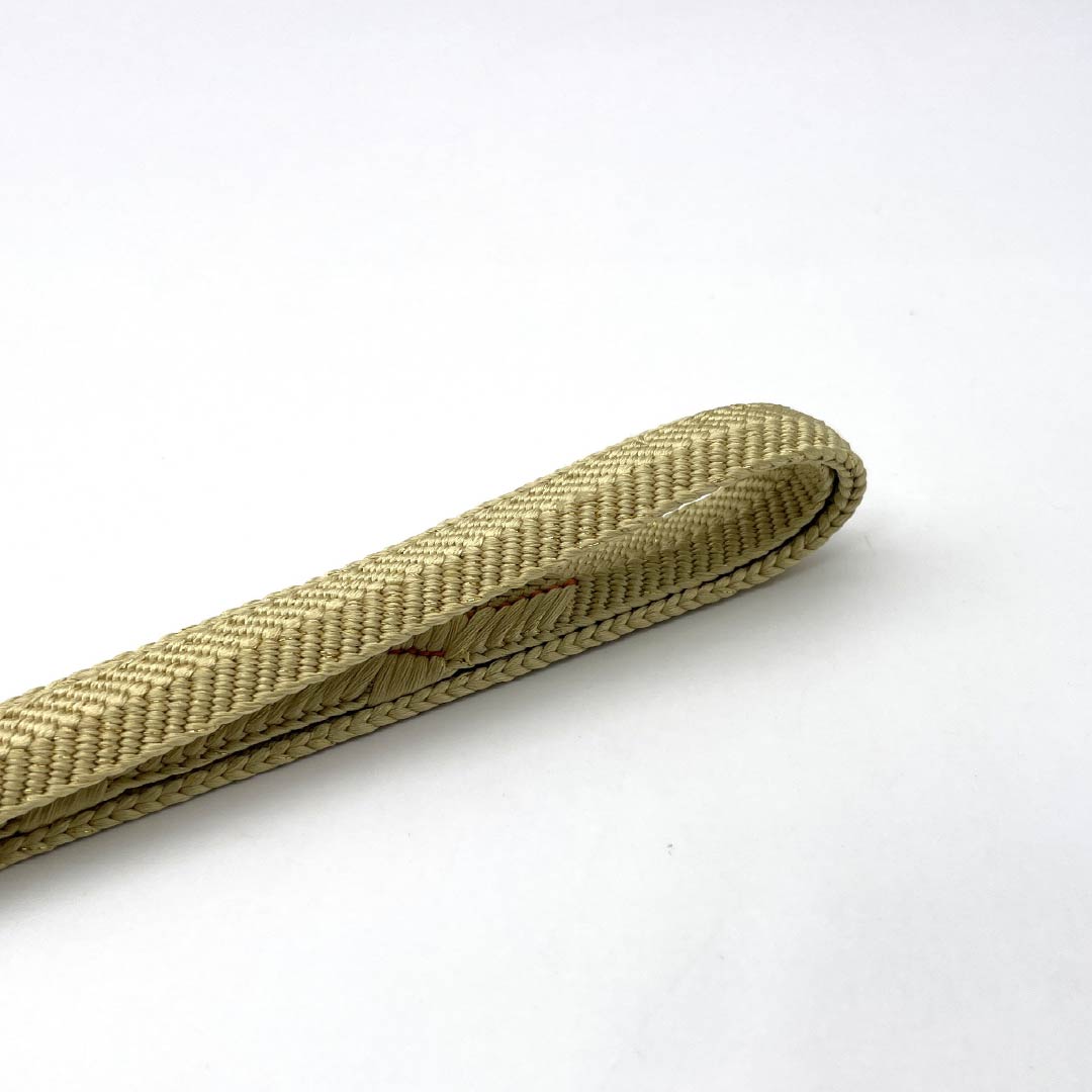 (新古品) 帯締め・帯揚げセット 正絹 Sランク 淡黄蘗色(うすきはだいろ) 玉蜀黍色(とうもろこしいろ) 唐草模様 雲取り 長さ約160cm 幅約1.5cm セミフォーマル 黄系 1141000192323