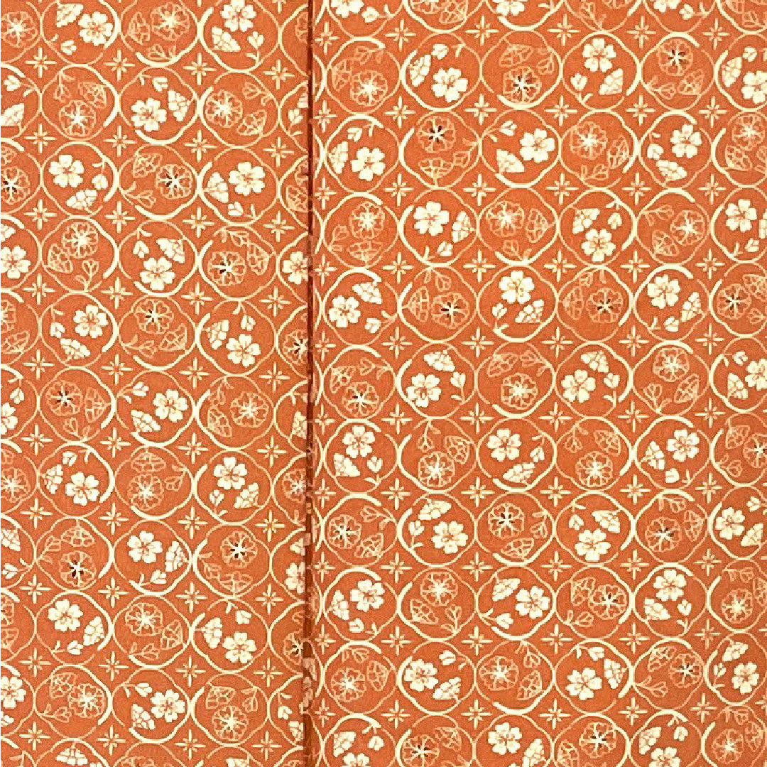 小紋 身丈155cm 裄丈63cm 袷 小花模様 洗える着物 ポリ Sランク ピンク系 1115000802313