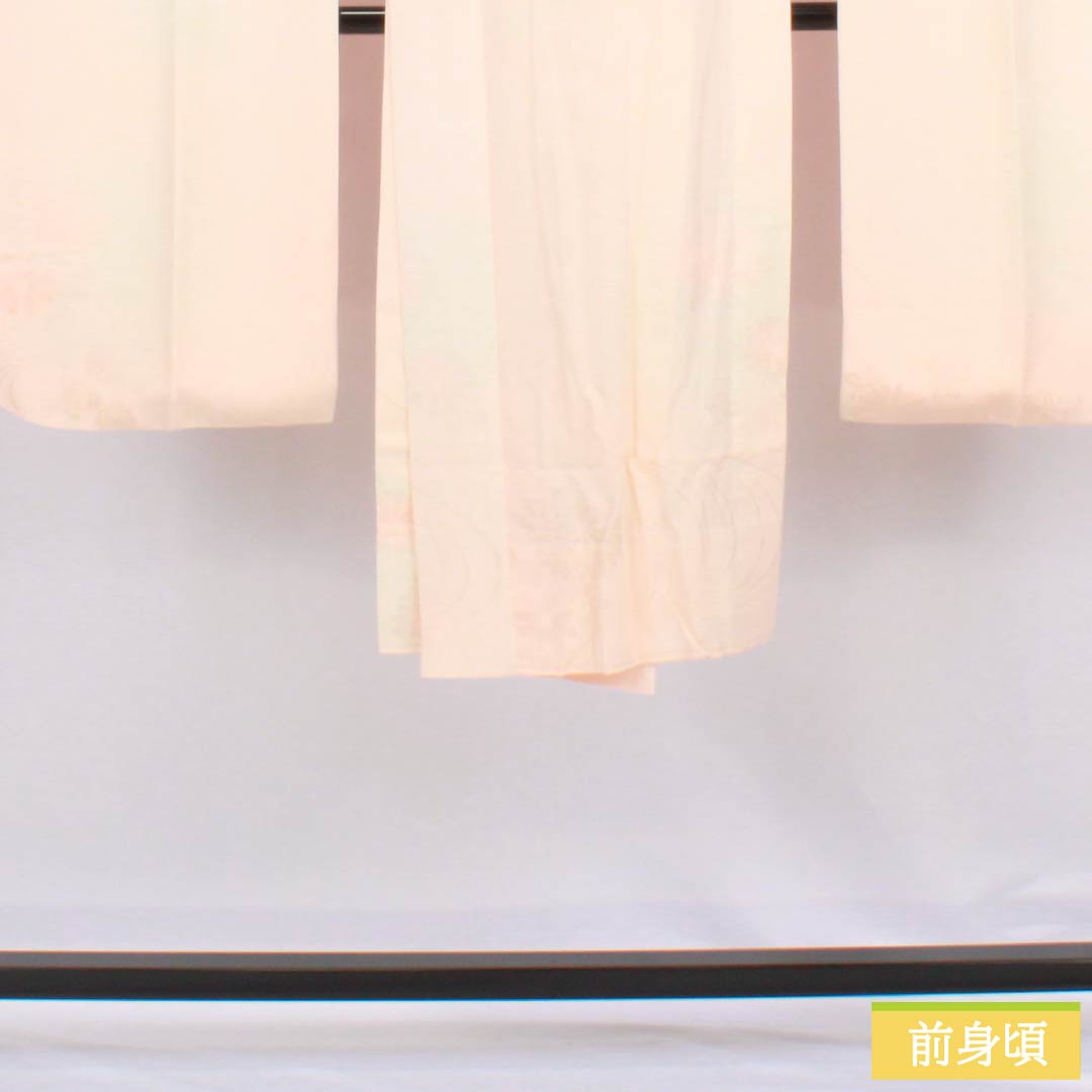 長襦袢 正絹 Sランク 身丈121cm 裄丈63.5cm 単衣 乙女色(おとめいろ) 吉祥文様 ピンク系 1129000792213