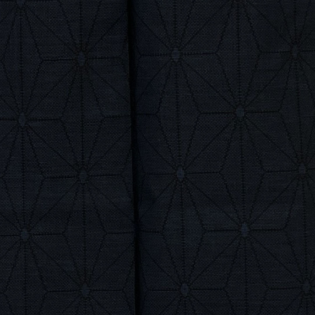 大島紬 身丈156cm 裄丈62cm 経緯絣 麻の葉 正絹 Sランク 袷 紺系 1116001202318