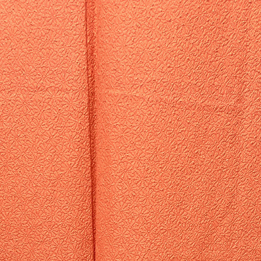 色無地 長春色 菊 八重片喰 身丈153.5cm 裄丈61cm 袷 正絹 Aランク ピンク系 1114000593213