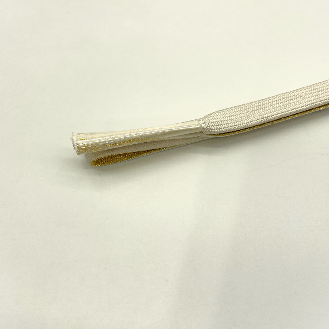 (新古品) 帯締め・帯揚げセット 正絹 NEWランク 乳白色(にゅうはくしょく) 留袖用 古典柄 桜 長さ約164cm 幅約1.6cm フォーマル 白系 1141000341311